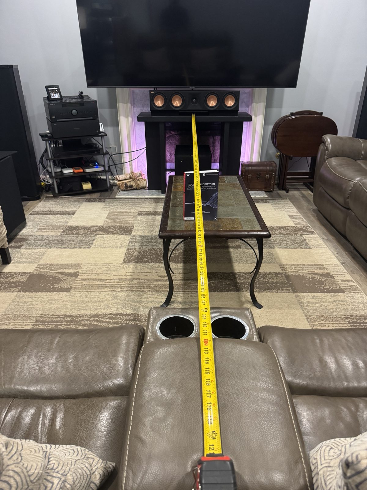Center channel to main seat